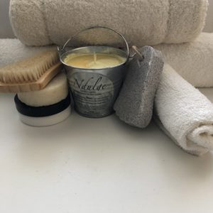 Gardeners Haven Collection with a pot of hand cream