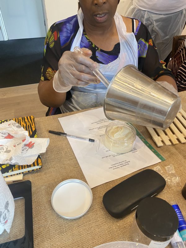 Making custom scented Body butter
