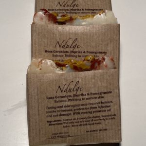 Rose Geranium, Paprika and Pomegranate soap bundle