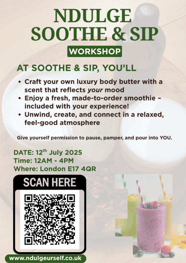 Soothe & Sip - Self-Care Body Butter Meets Fresh Smoothie Delight Workshop